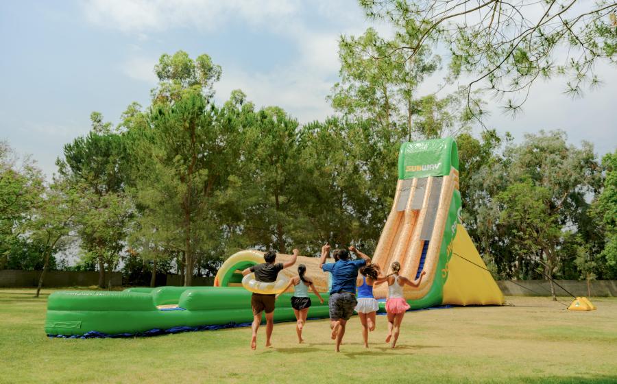Subway’s 95-Foot-long Dip ‘N Slides Are Making a Huge Splash This Summer 