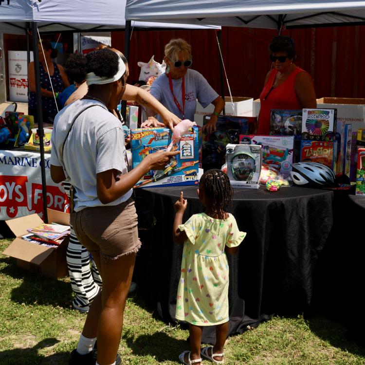 Marine Toys for Tots Delivers Christmas Magic in July